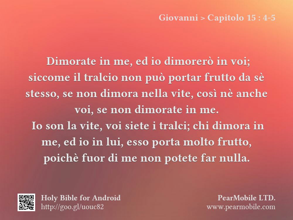 Giovanni, Capitolo 15:4-5